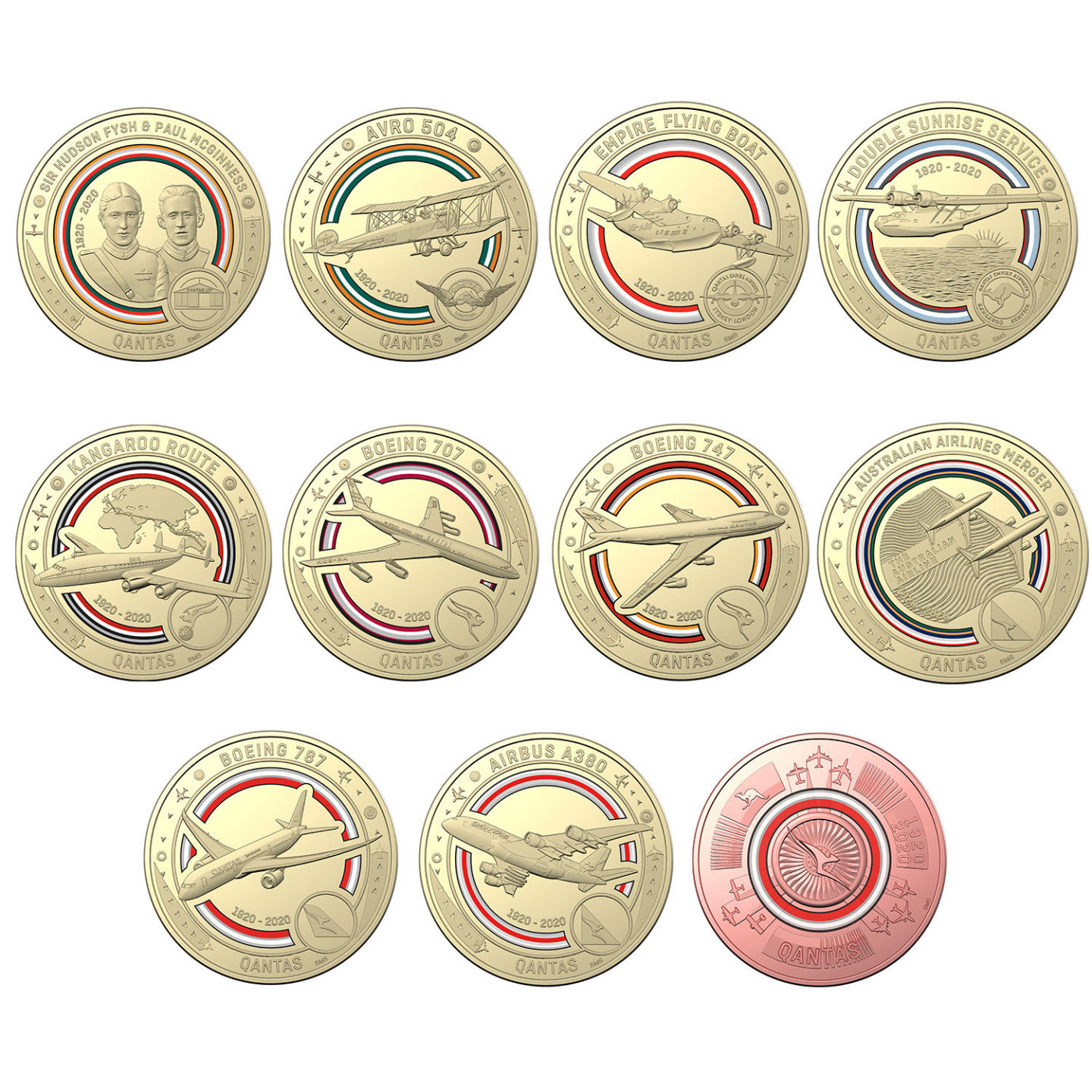 Qantas coins